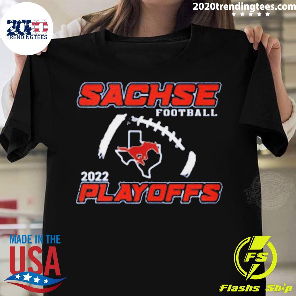 Official sachse Mustang Football 2022 Playoff T-shirt