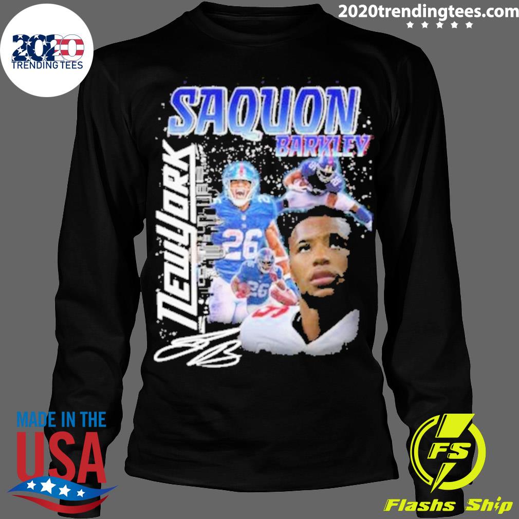 Official saquon Barkley Graphic 2022 Signature T-shirt - 2020 Trending Tees