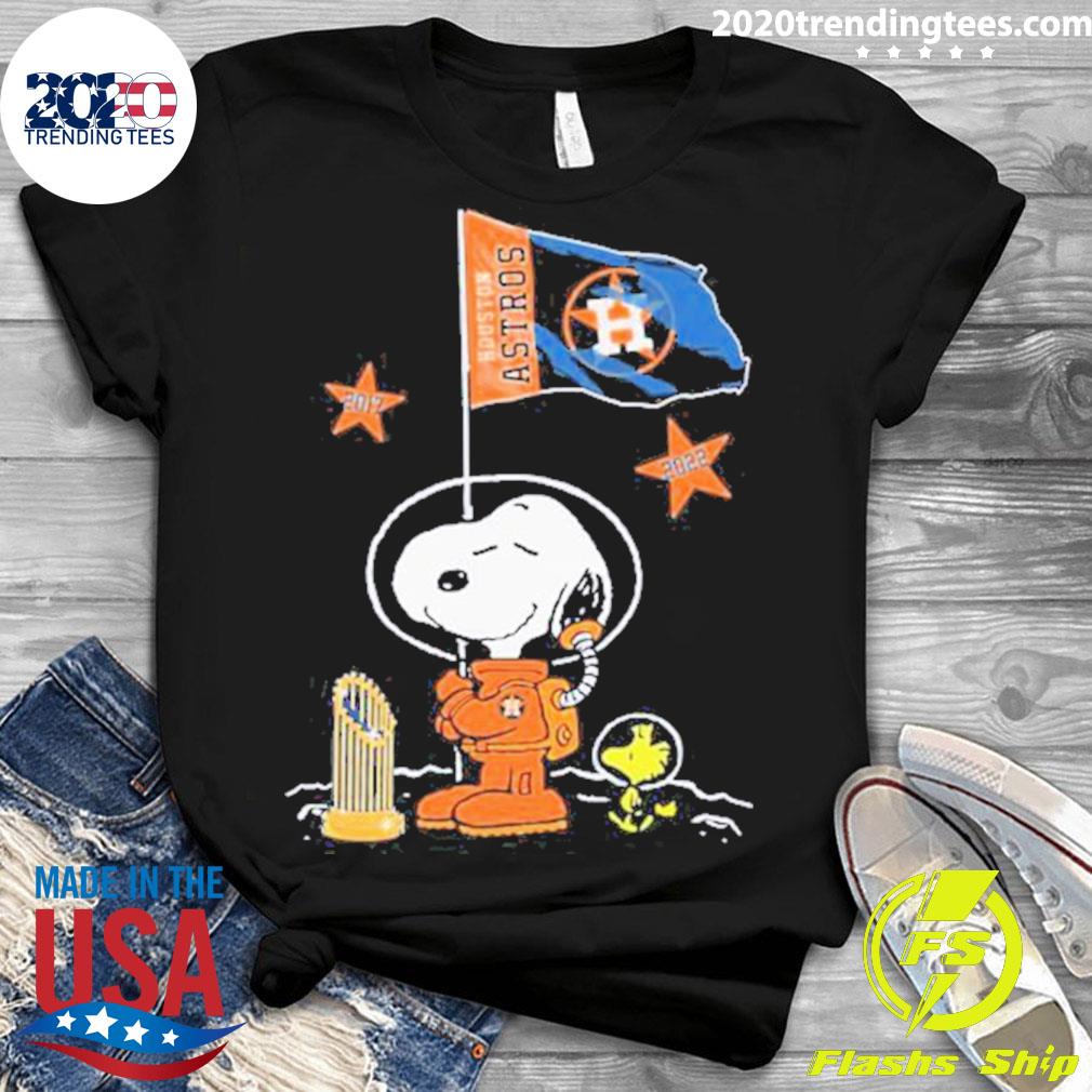 Houston Astros Peanuts Snoopy in Space with Woodstock SIGNED