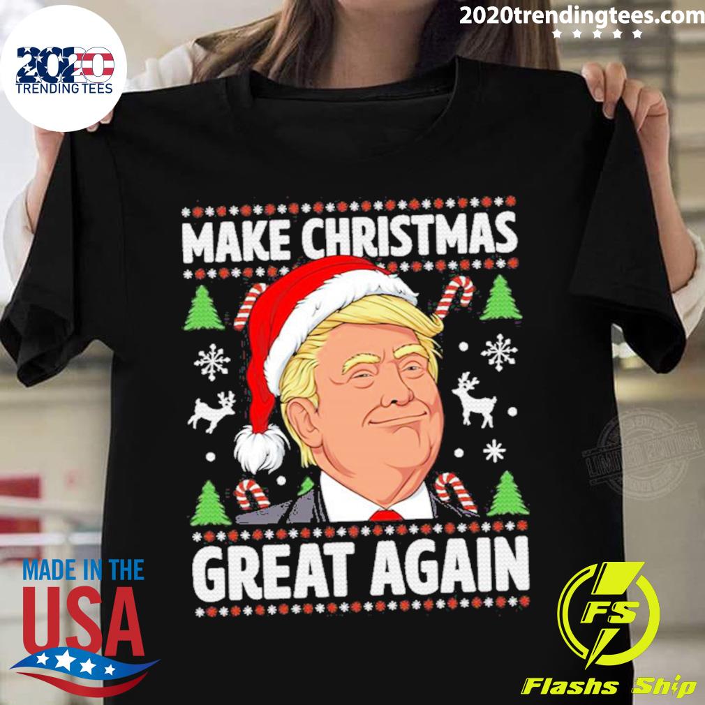 Official trump Ugly Christmas Make Christmas Great Again T-shirt