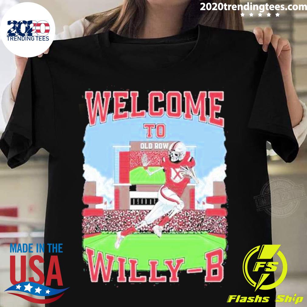 Official welcome To Willy B Skeleton Football T-shirt