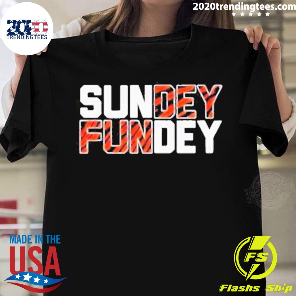 Official CincinnatI bengals sunday funday shirt, hoodie, sweater, long  sleeve and tank top