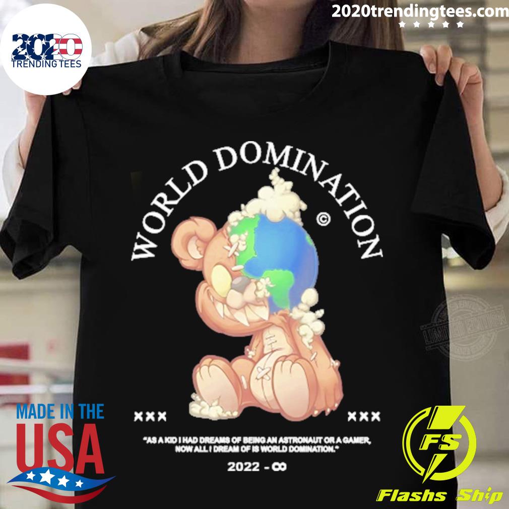 Official jollz World Domination Teddy T-shirt
