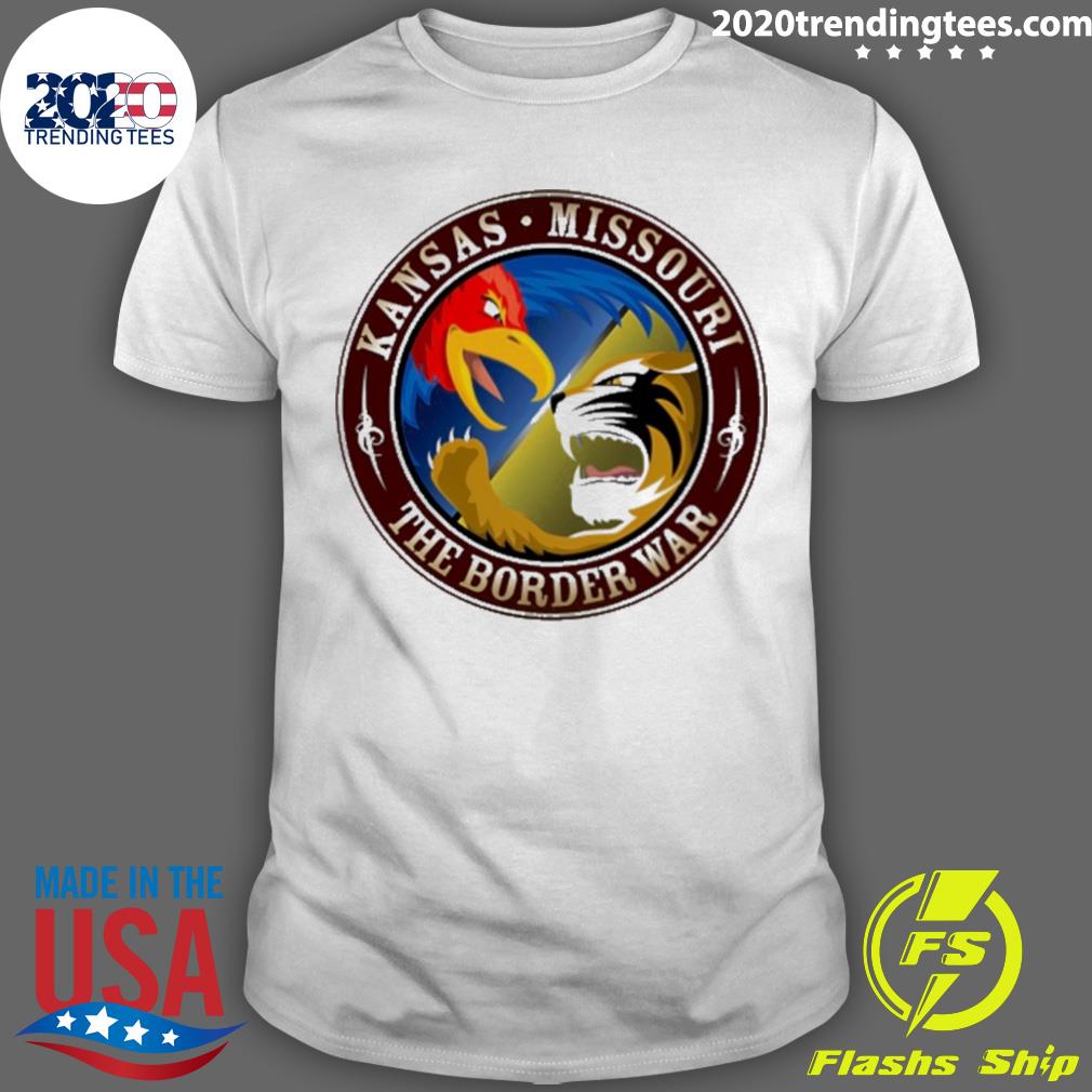 Official kansas Missouri The Border War T-shirt