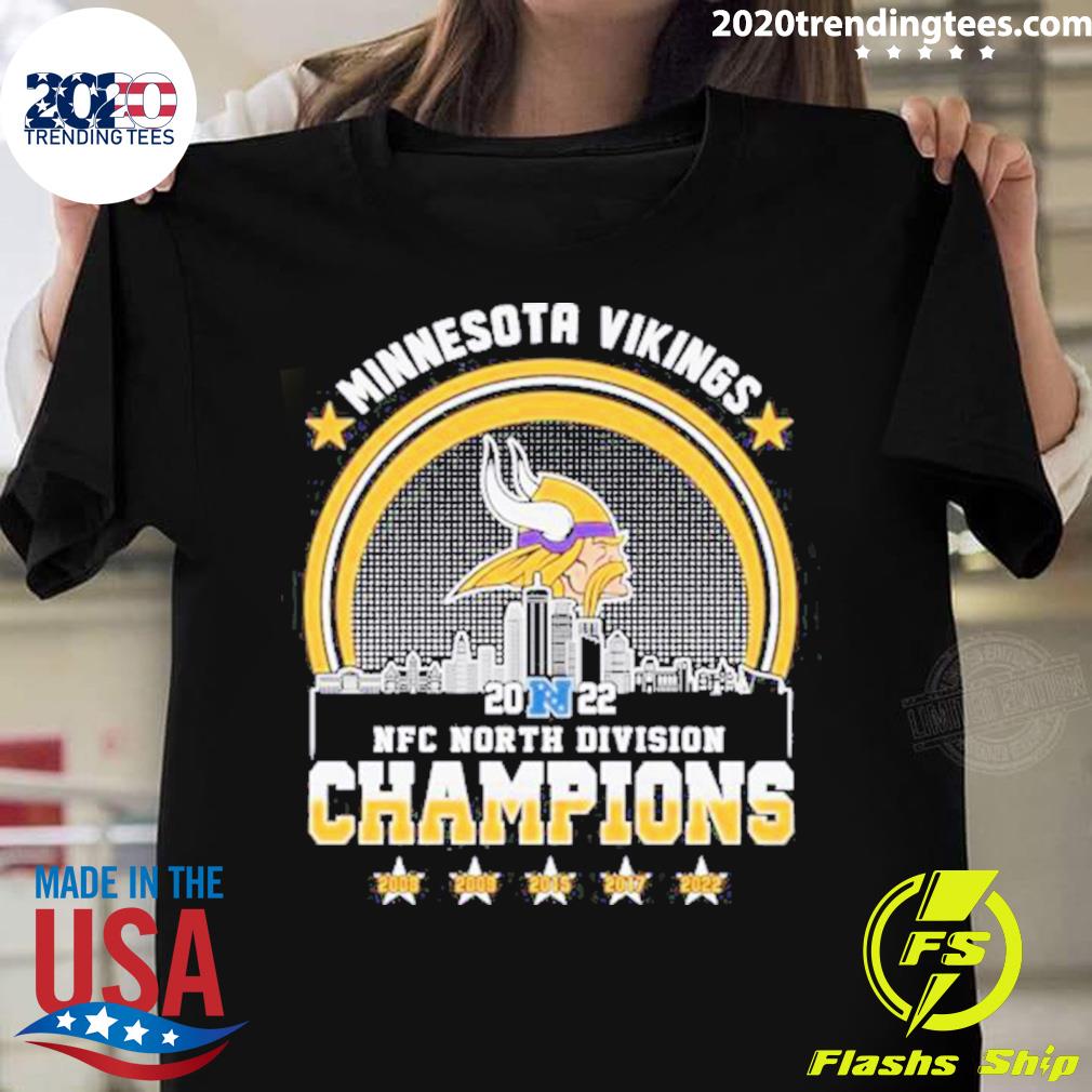 2022 NFC North Division Champions Minnesota Vikings 2008-2022 Shirt,  hoodie, sweater, long sleeve and tank top