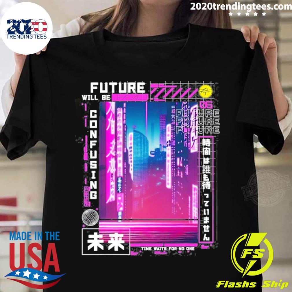 Official tokyo Cyberpunk Vaporwave In Japanese Retro Vibes Aesthetic T-shirt