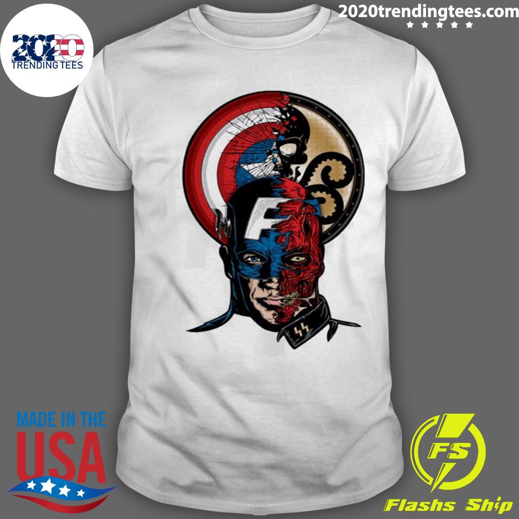 Nice captain America Tattoo Clipart Marvel T-shirt