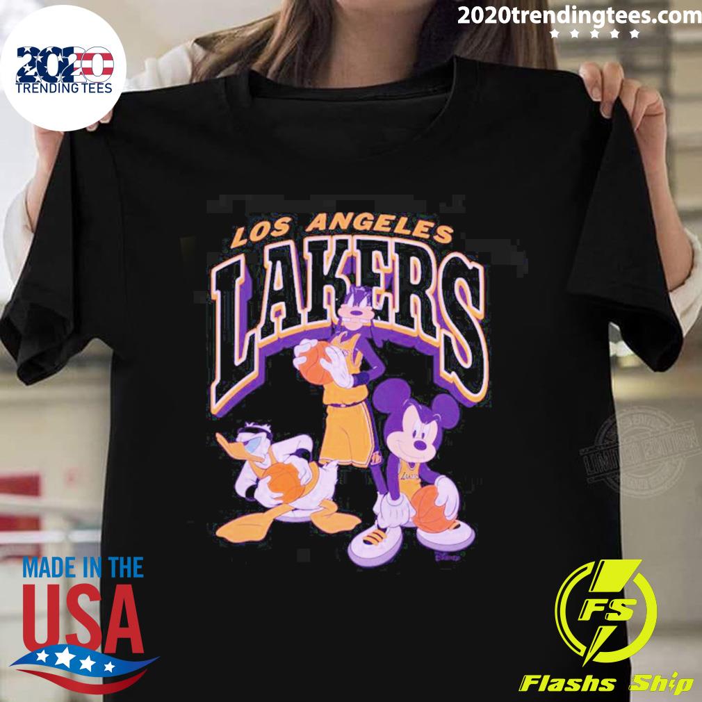 Nice disney Mickey Squad Los Angeles Lakers T-shirt