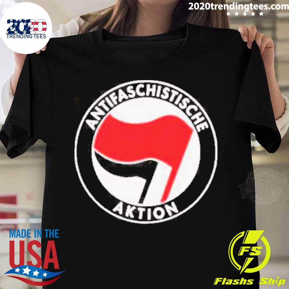 Nice pa School Wearing An Antifa Flag T-shirt