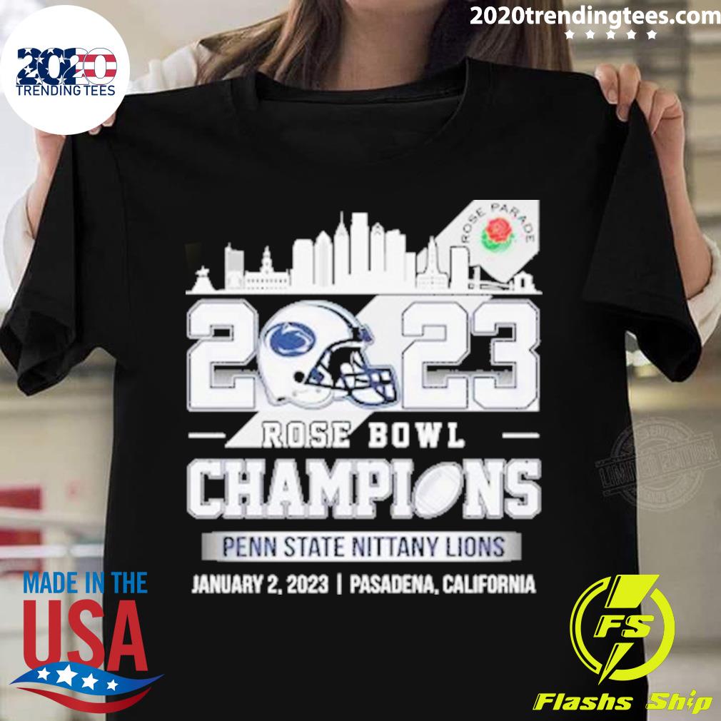 Nice penn State Nittany Lions 2023 Rose Bowl Champions Pasadena California T-shirt