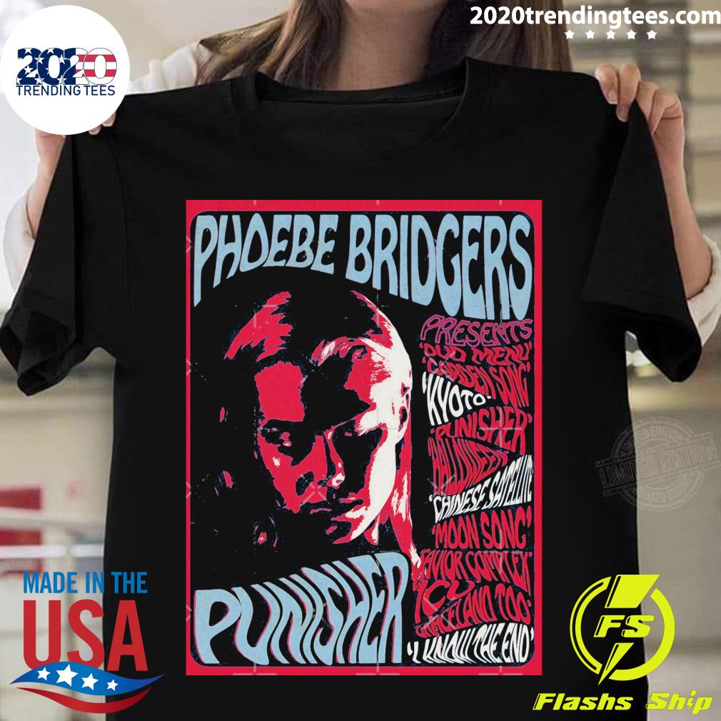 Nice psychedelic Punisher Phoebe Bridgers T-shirt