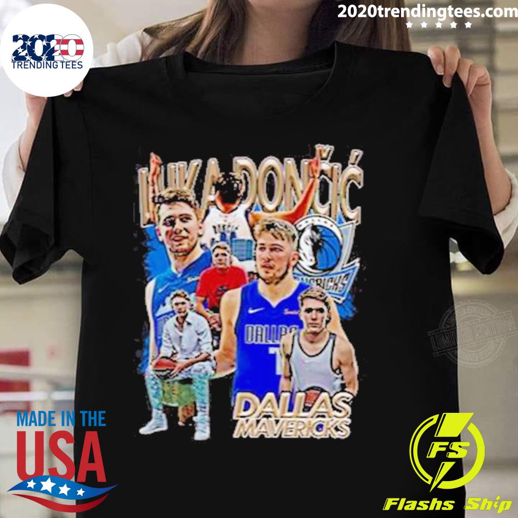 Nice vintage Nba Dallas Mavericks Luca Doncic T-shirt