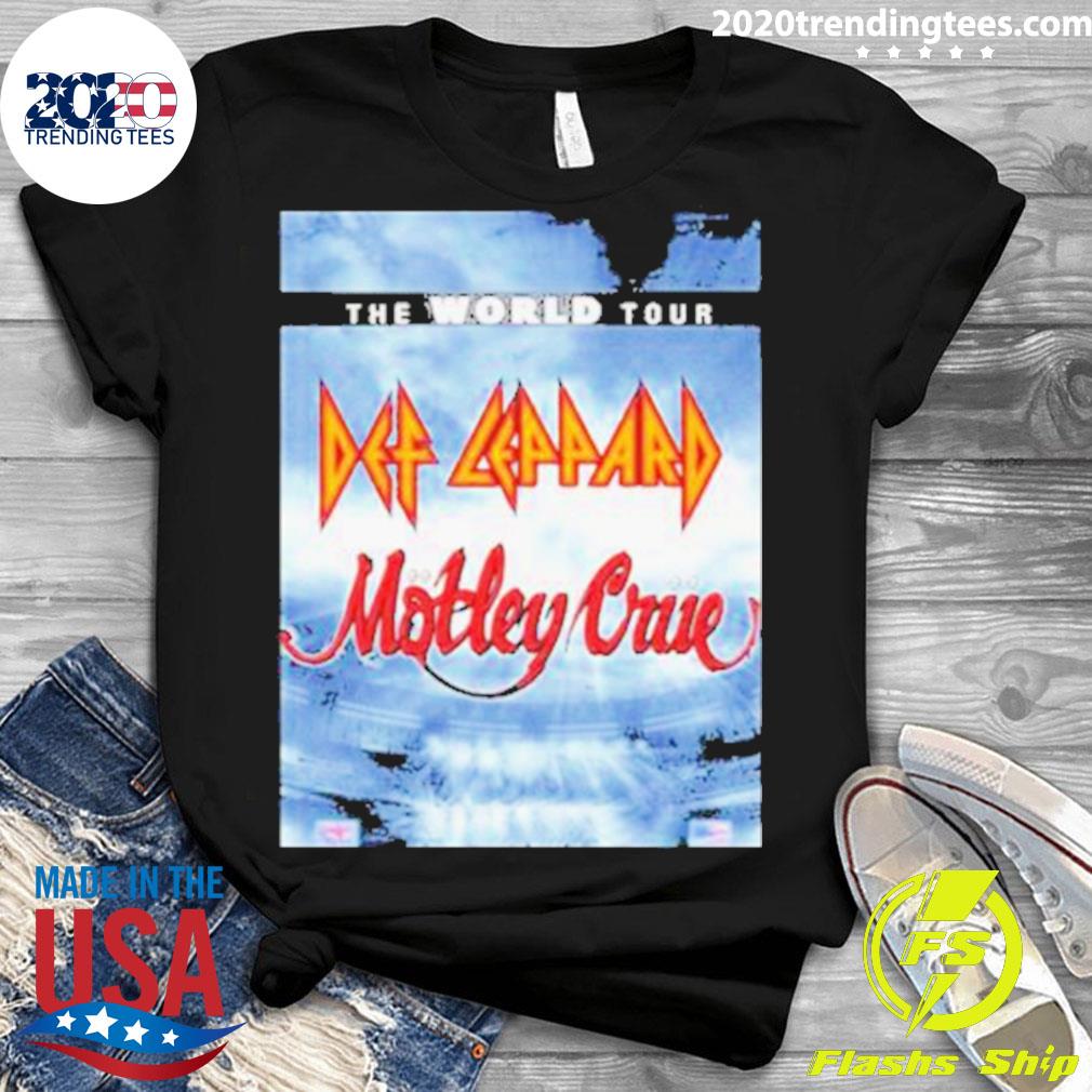 Nice world Tour 2023 Def Leppard Motley Crue T-shirt - 2020