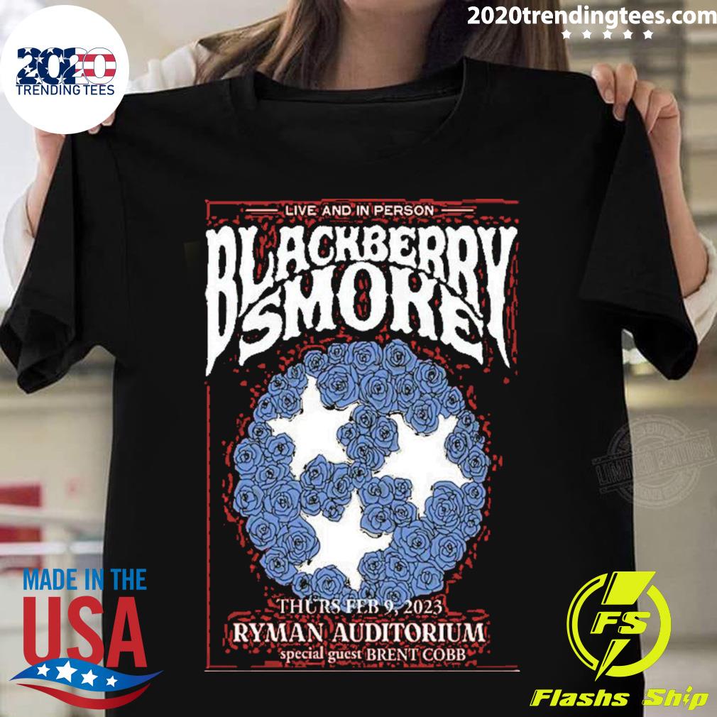 Official blackberry Smoke February 9 2023 Ryman Auditorium Poster Shirt