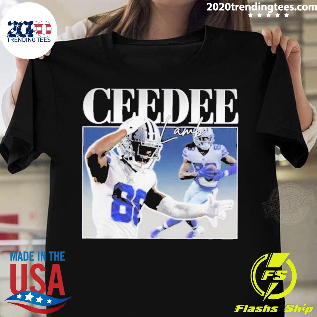 Official ceeDee Lamb Dallas Cowboys vintage signature shirt