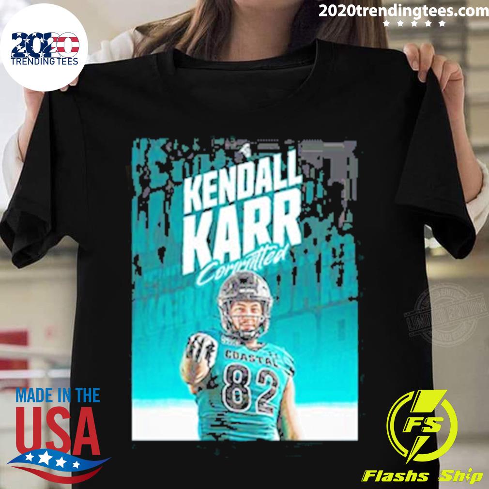 Official kendall Karr Committed Coastal Football Vintage T-shirt