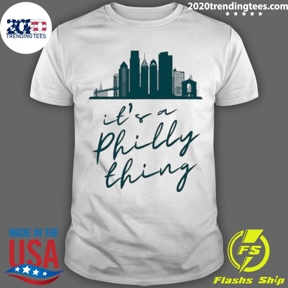 PHILADELPHIA EAGLES 2023 T-SHIRT. NFC CHAMPS. ITS A PHILLY THANG