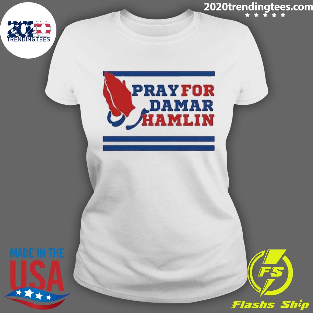 Pray For Damar Hamlin Tee Trending Shirt - Teeholly