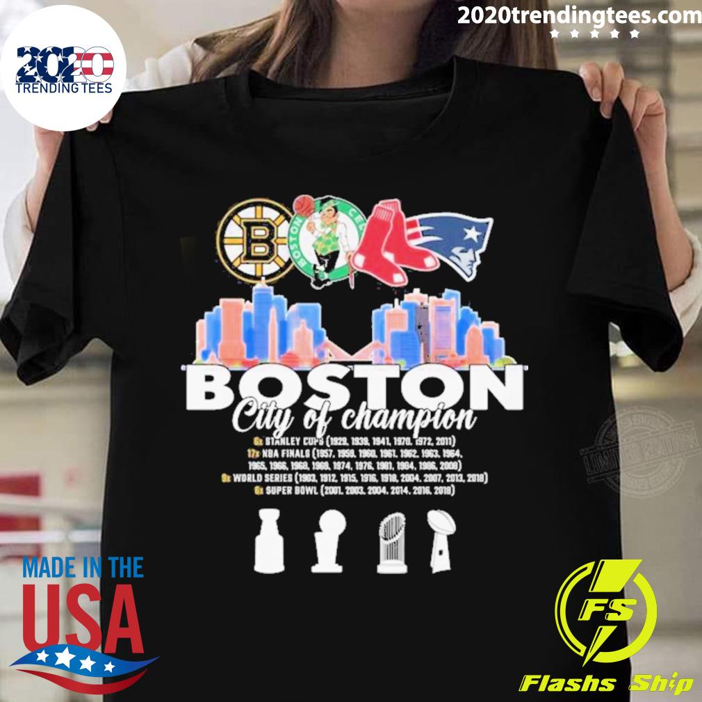 Official boston City Of Champion Sports 2023 T-shirt