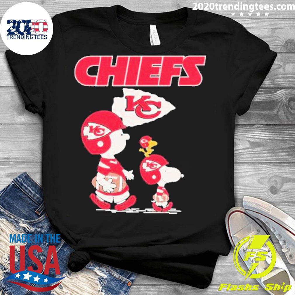 Kansas City Chiefs Snoopy Peanuts Christmas T-Shirt - ShirtsOwl Office