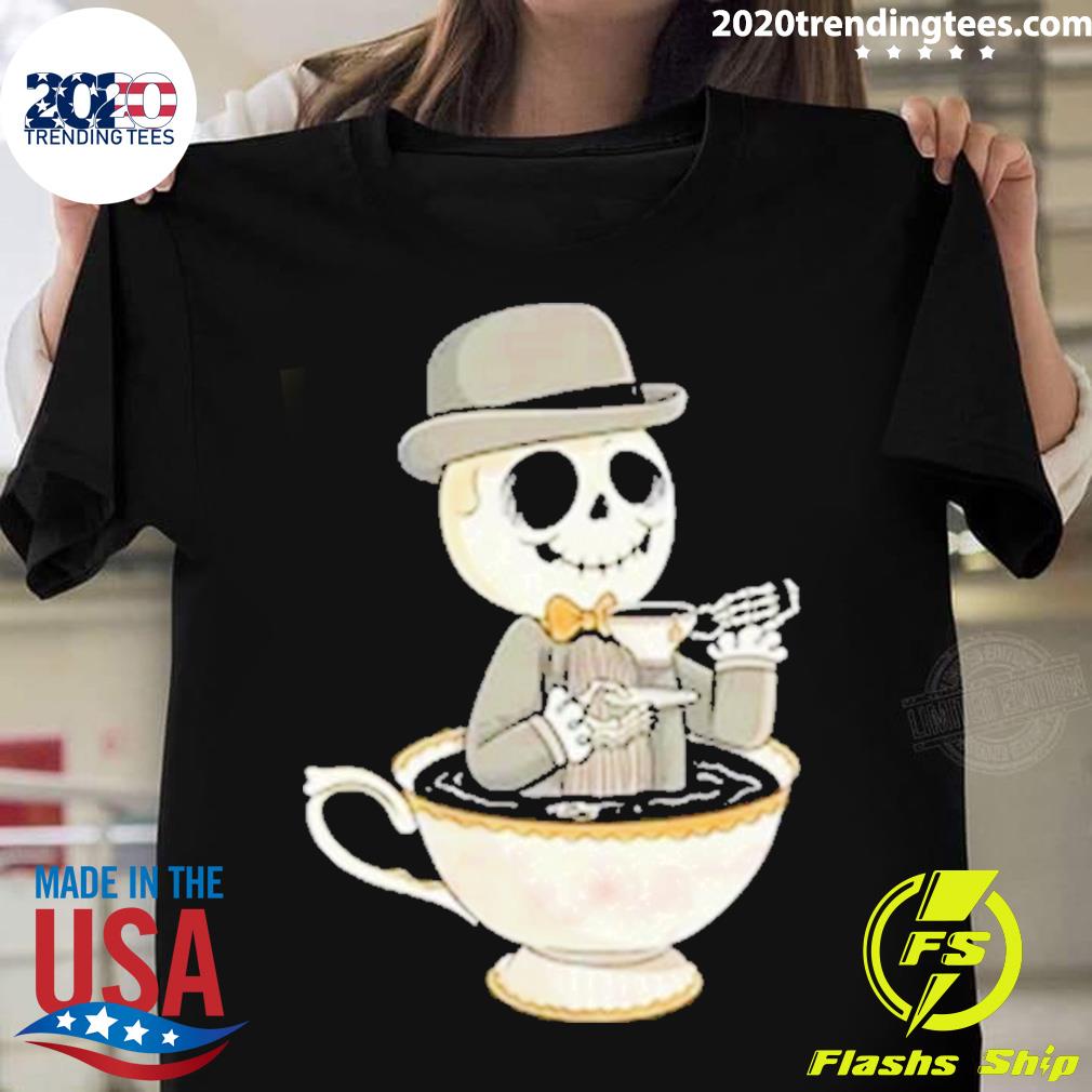 Official fancy Bones Drink Coffee T-shirt
