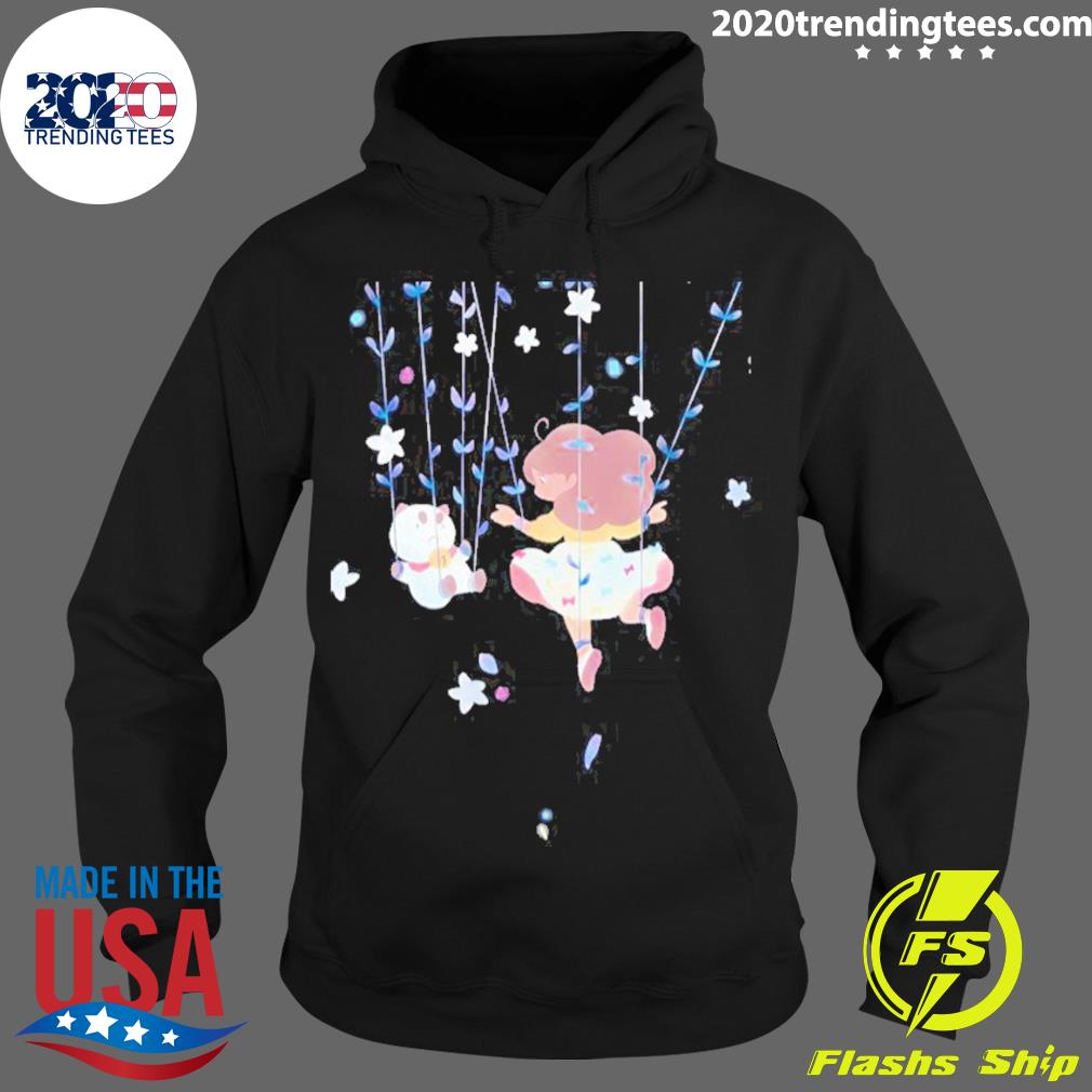 Official floral Bee And Puppycat Cartoon T-s Hoodie