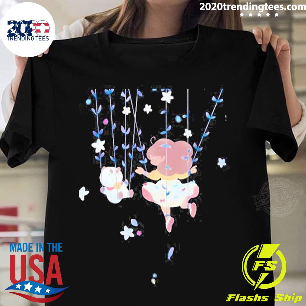Official floral Bee And Puppycat Cartoon T-shirt