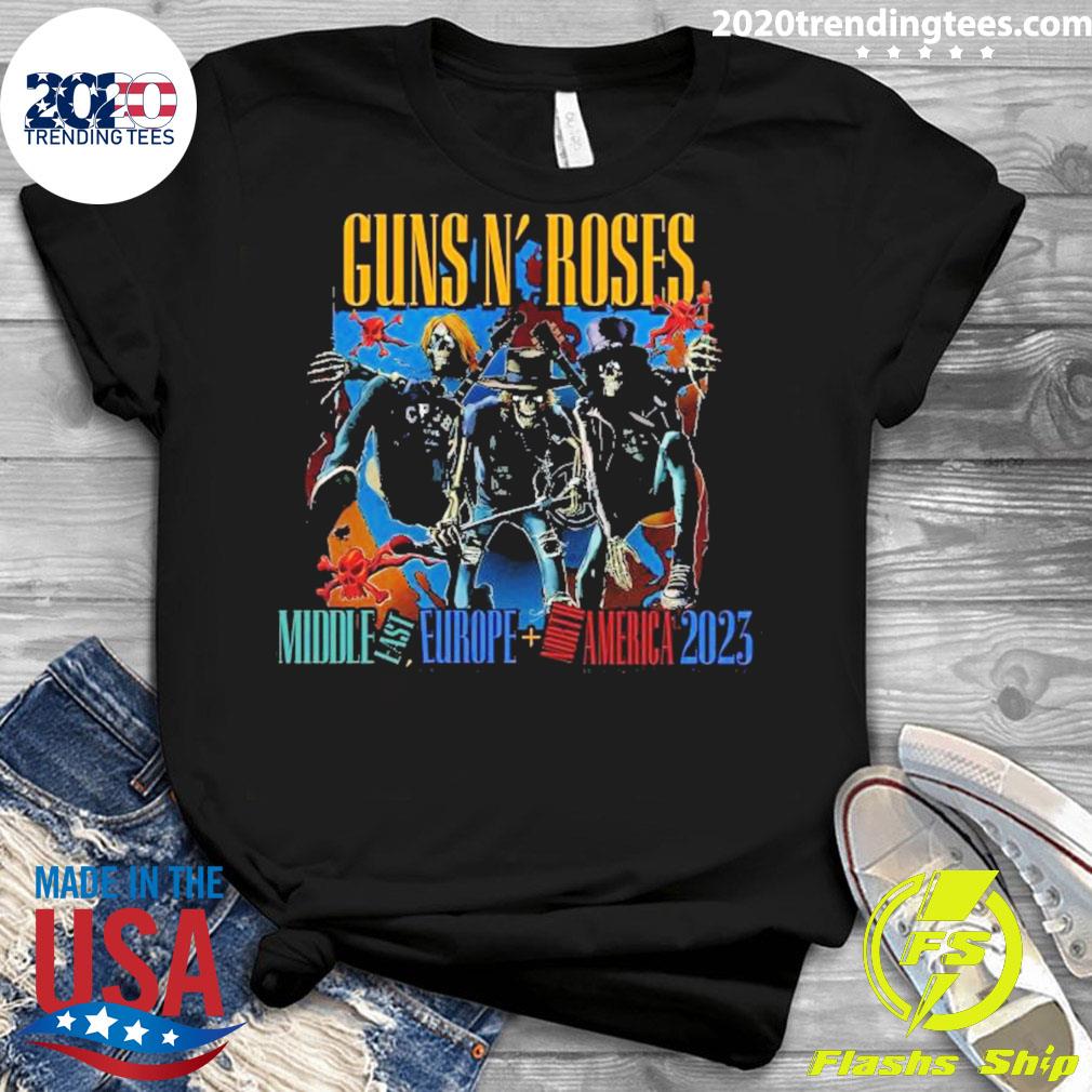 Søg Meget tidligere Official guns N' Roses Announce 2023 World Tour Including North America T- shirt - 2020 Trending Tees