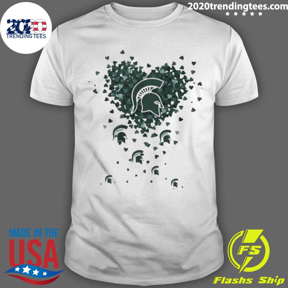 Official hearts Michigan State Spartan Spartan Strong T-shirt