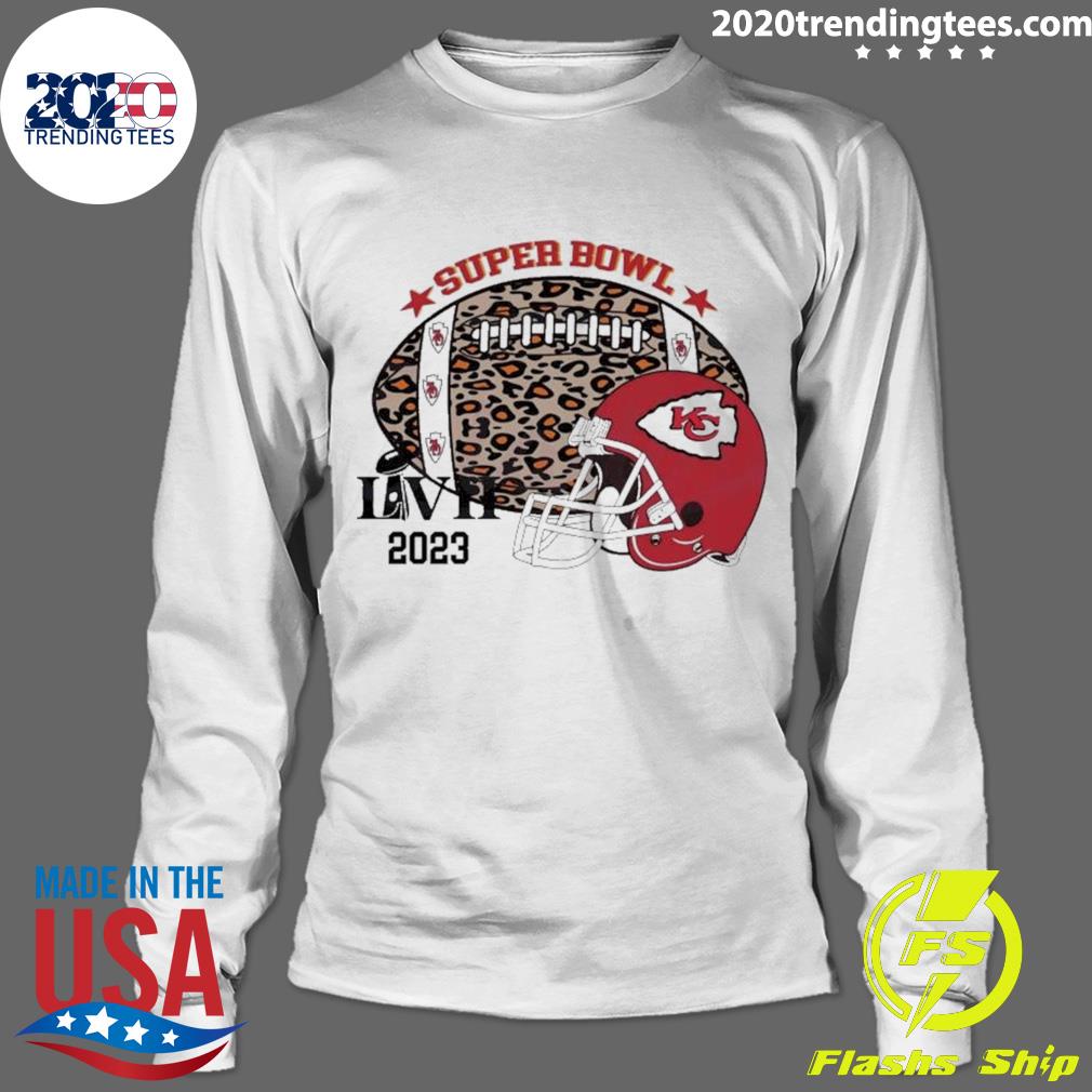 Kansas City Chiefs Leopard Gameday Super Bowl 2023 Football T-shirt