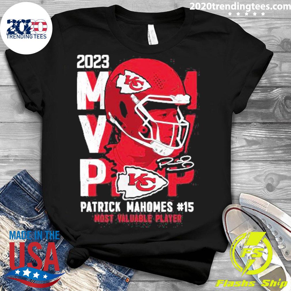 Kansas City Chiefs Patrick Mahomes MVP 2023 Congratulations Signature T- Shirt - Yesweli