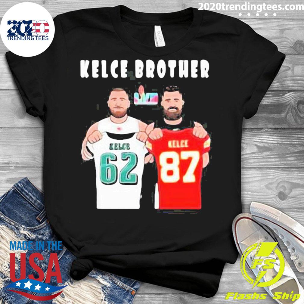 Official kelce Brothers Jason Kelce Vs Travis Kelce Lvii Super Bowl Matchup  2023 T-shirt - 2020 Trending Tees