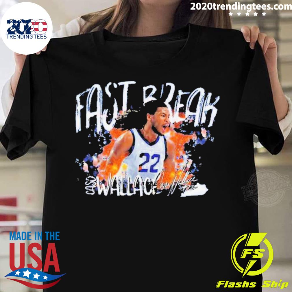 Official kentucky Cason Wallace Fast Break T-shirt