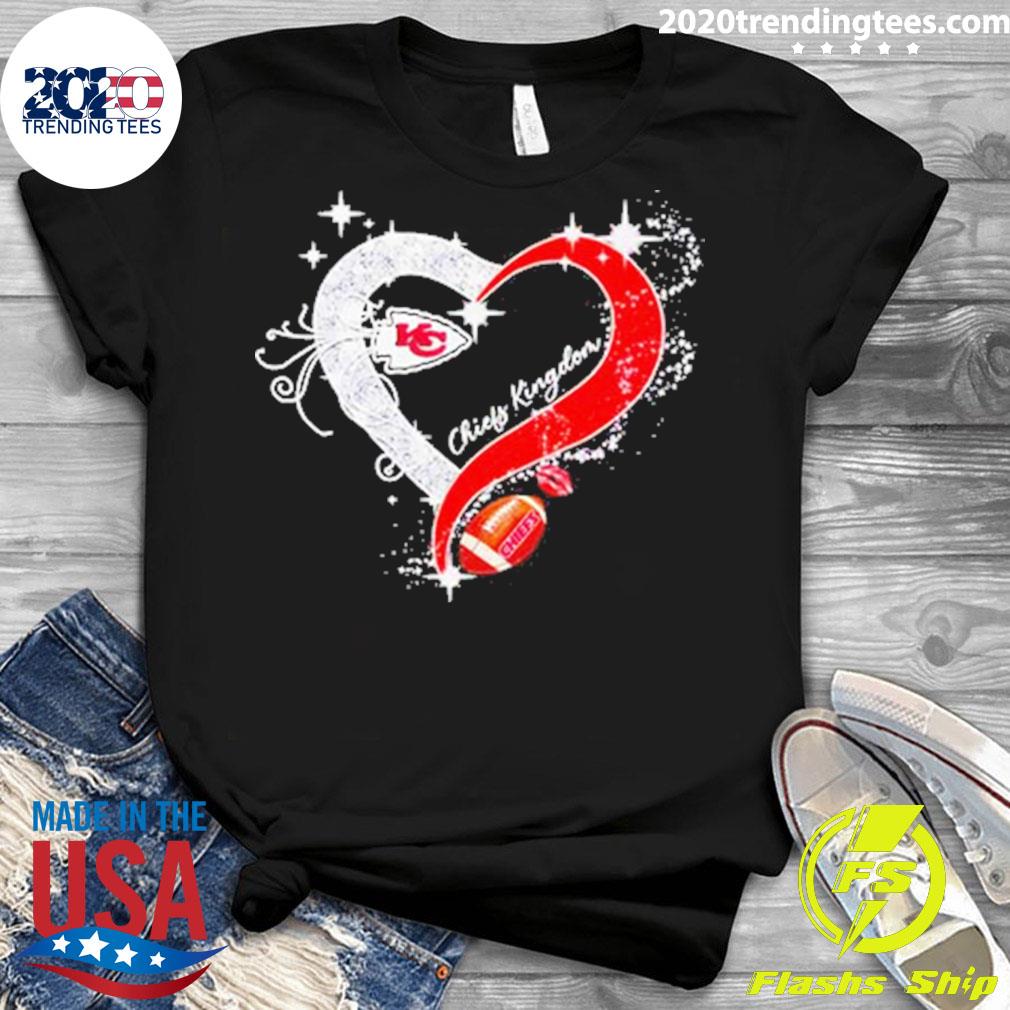 Kansas City Chiefs Peace Love And Chiefs T Shirt, Valentines Day Gift For  Boyfriend - Wiseabe Apparels