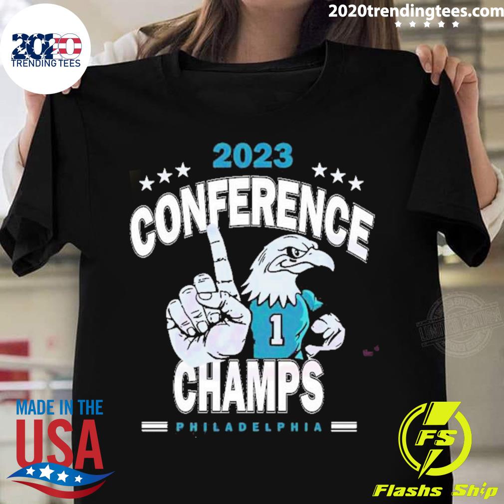 Official philadelphia Eagles 2023 Conference Champs Bird Jalen Hurts T-shirt  - 2020 Trending Tees