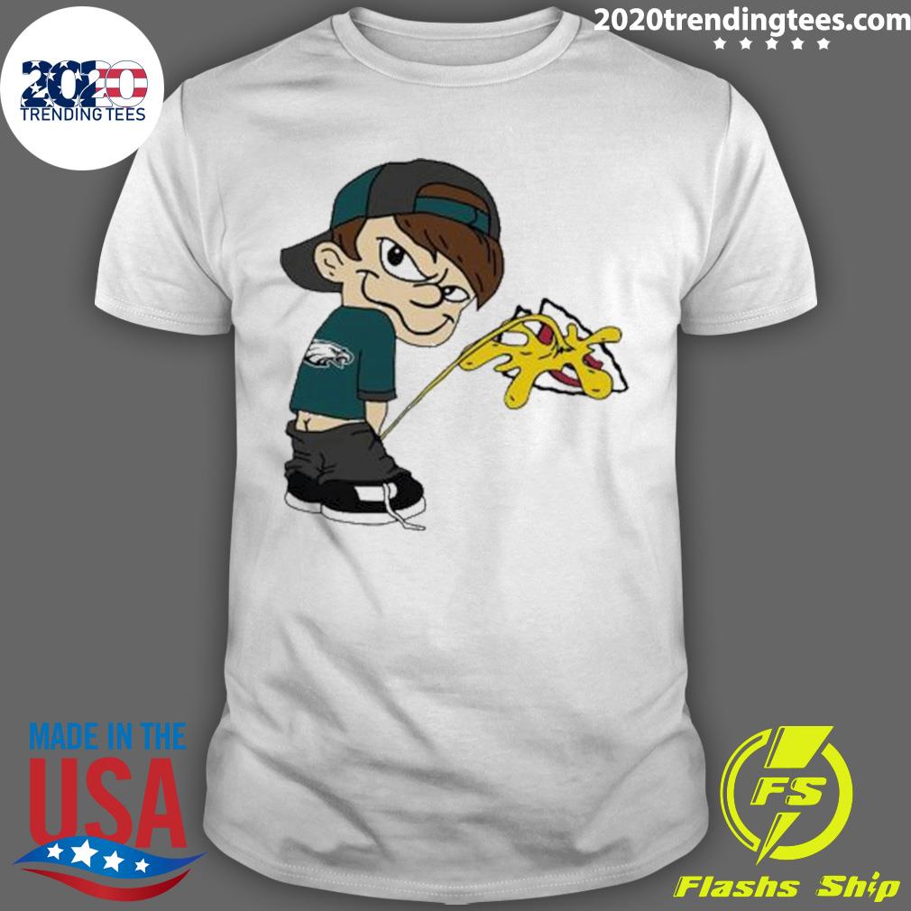 Funny Super Bowl Shirt, 2023 Philadelphia Eagles Pee Kansas City