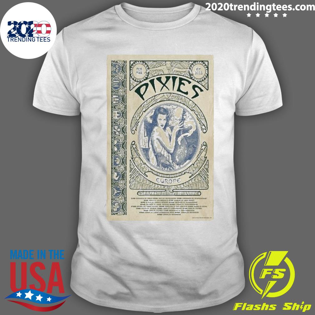 Official pixies Tour European 2023 T-shirt
