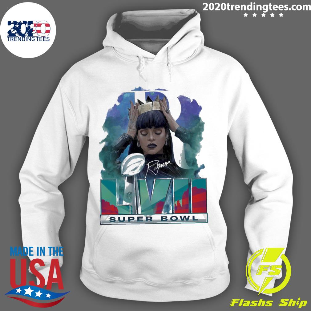 Rihanna To Headline 2023 Super Bowl Hooded Sweatshirt - Tiotee