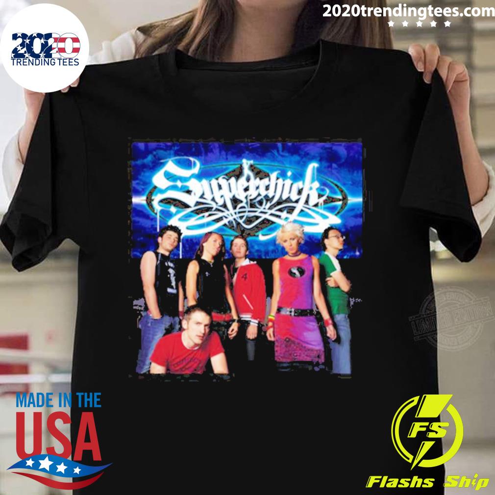 Official super Chicks Band Graphic T-shirt