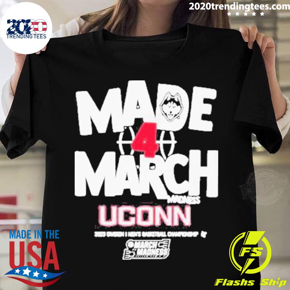 Nice 2023 Division I Men’t Basketball Championship Made March Uconn March Madness T-shirt
