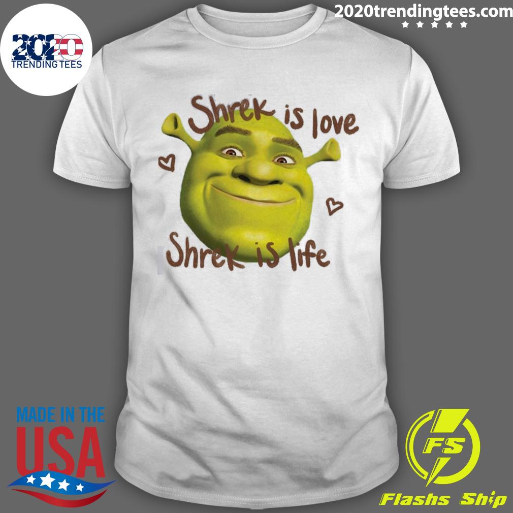 Nice cute Face Shrek Is Love Shrek Is Life T-shirt