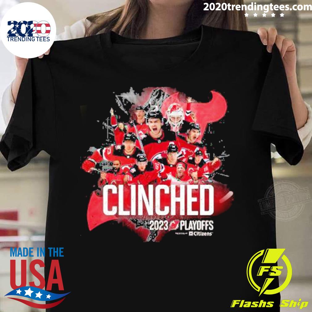 Nice new Jersey Devils Clinched 2023 Playoffs T-shirt