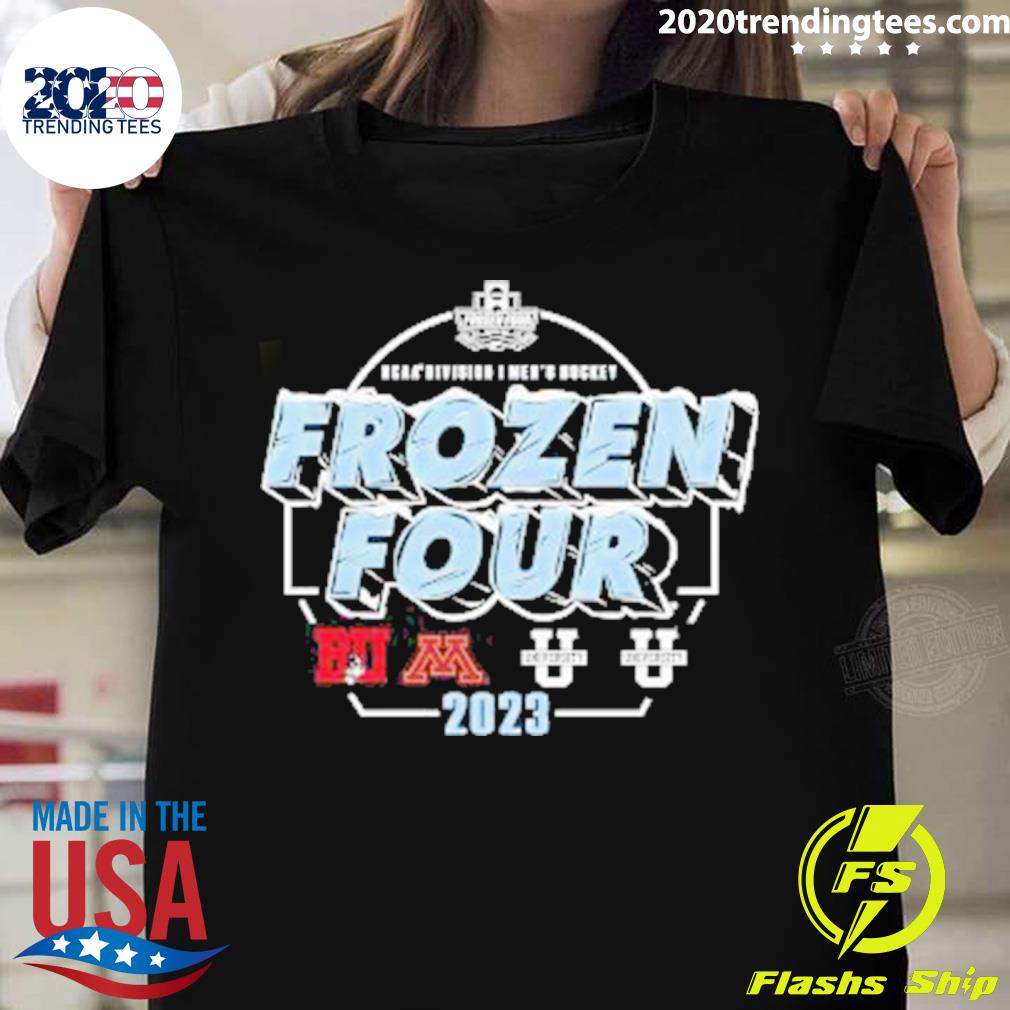 Nice original 2023 Ncaa Frozen Four Men’s Ice Hockey Tournament National Champions T-shirt
