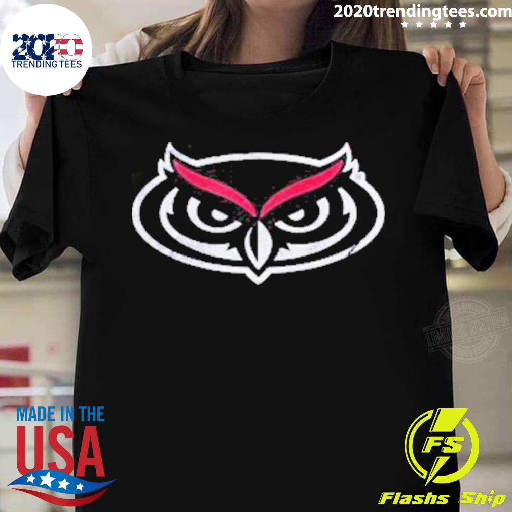 Nice original Florida Atlantic University Fau Owls Distressed Primary Logo T-shirt