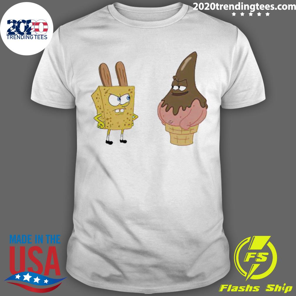 Nice spongebob And Patrick The Fry Cook Games T-shirt