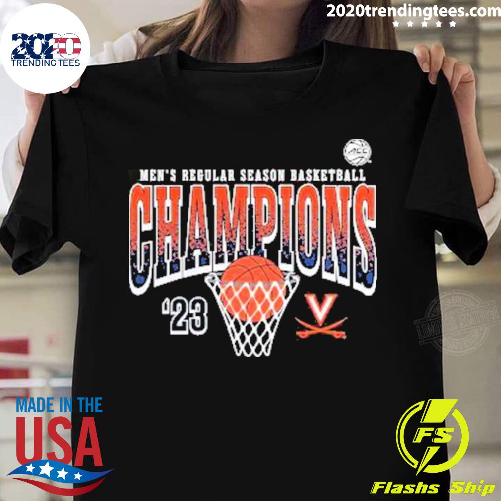 Official 2023 Acc Men’s Basketball Regular Season Champions Virginia Cavaliers T-shirt