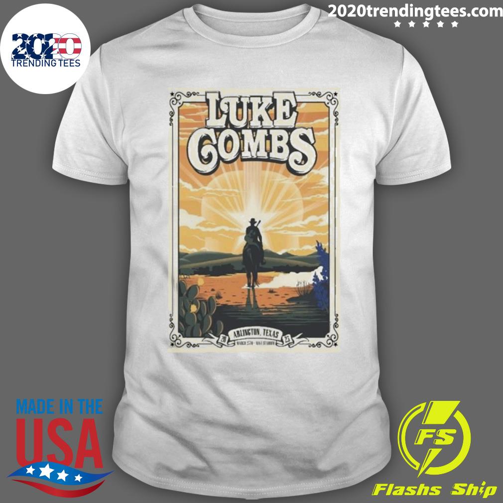 Official 2023 World Tour Luke Combs March 25 2023 Arlington Tx T-shirt