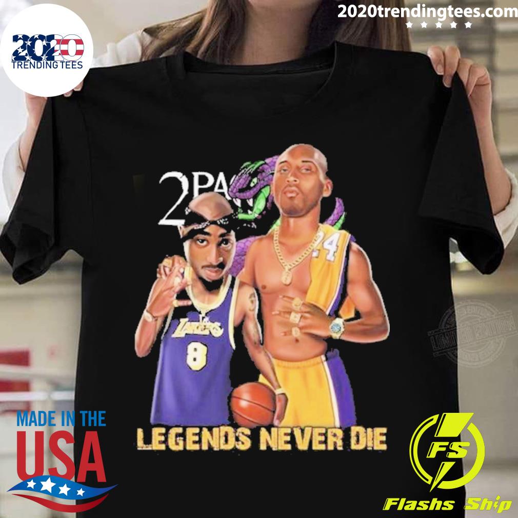 Official 2pac Remember Me Kobe Bryant Lakers Legends Never Die T-shirt