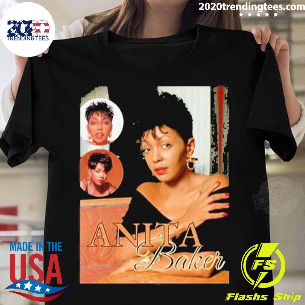 Official 90s Retro Art Anita Baker T-shirt
