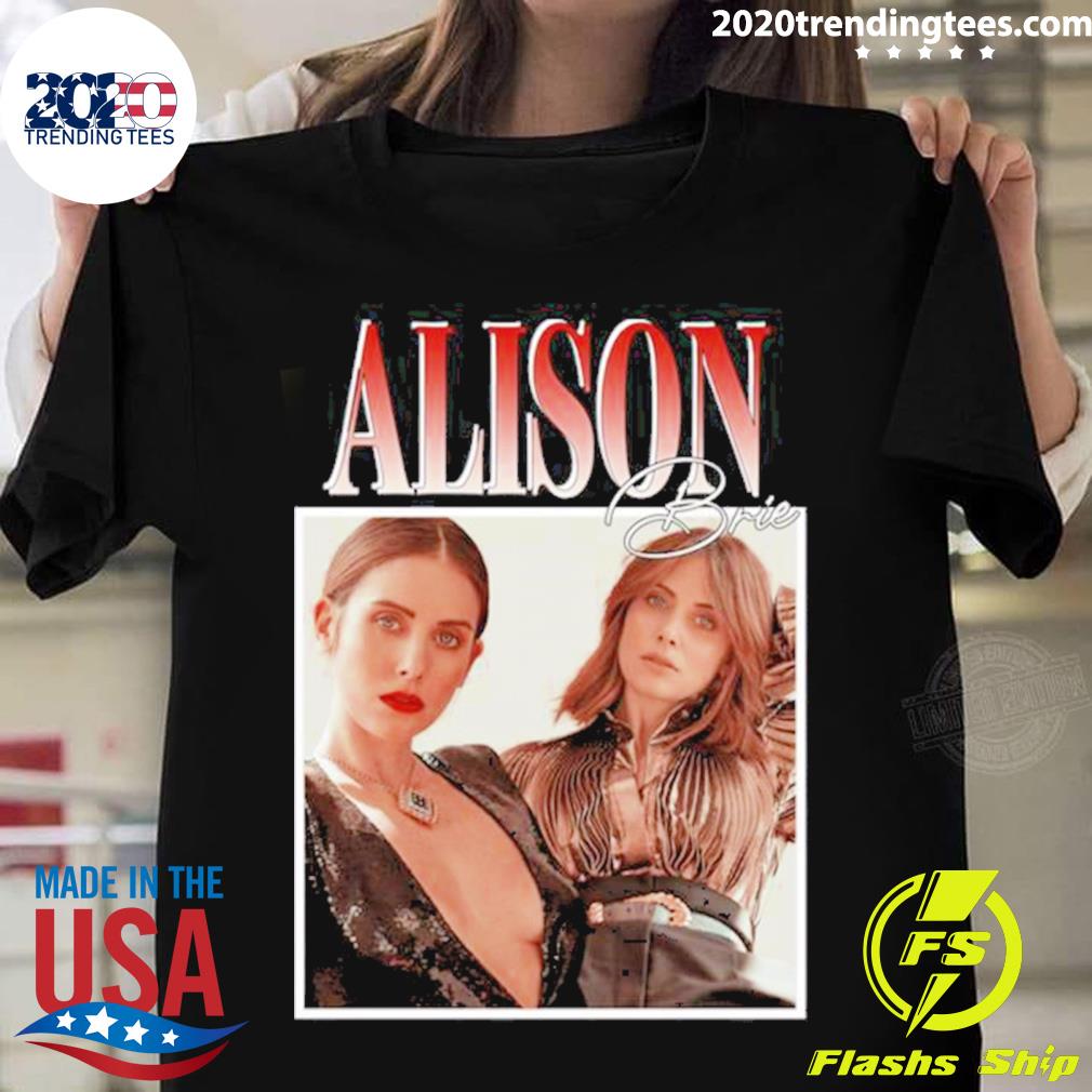 Official alison Brie American Actress T-shirt